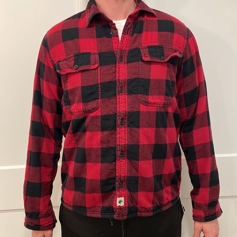 Flannel shirt jacket